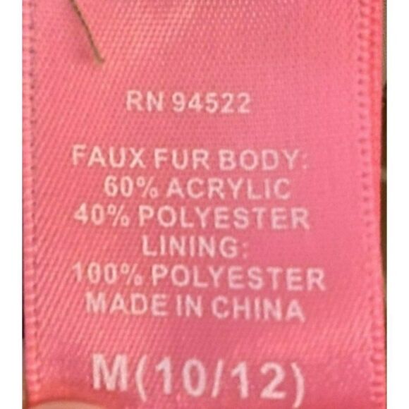 Say What? Girls Faux Fur Vest Size: 10/12 - Picture 4 of 4